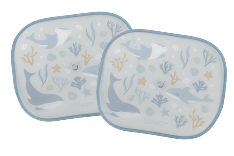 Little Dutch automobilio apsaugos nuo saulės „Ocean Dreams Blue“, 2 vnt. - Image 2